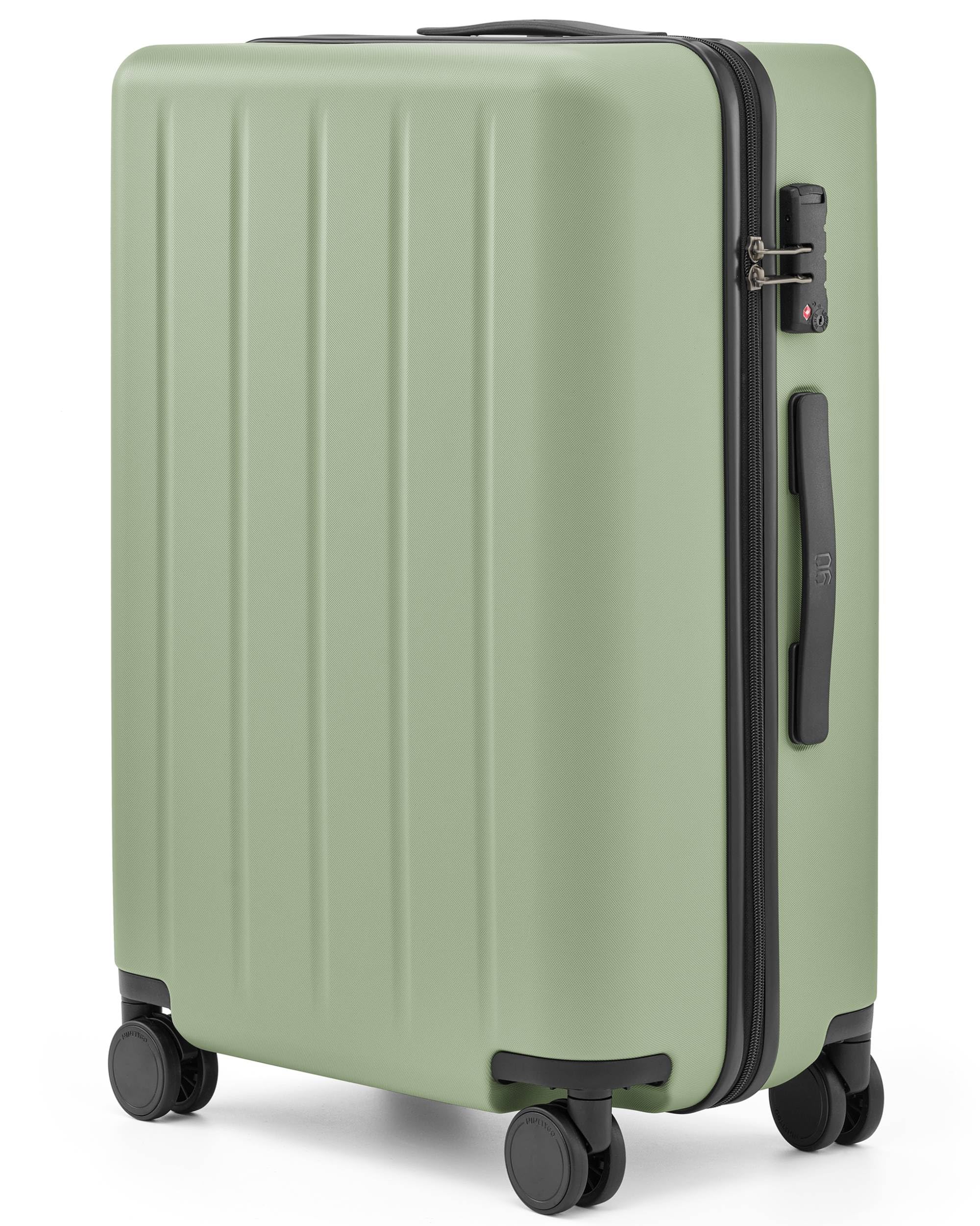 NINETYGO28 Inch Luggage with Spinner Wheels, Checked Luggage, Large Luggage  for 10-14 Days Travel, Scratch resistant Hardshell PC, TSA Lock, (Sage
