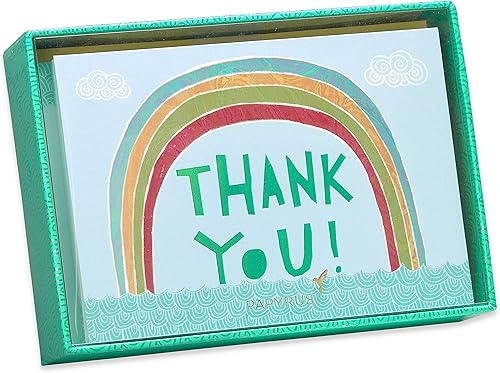 Miniatura 5 de Papyrus Tarjetas de agradecimiento con sobres, arcoíris (12 unidades)