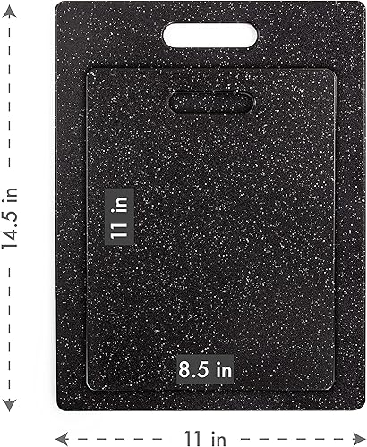 Miniatura 4 de Dexas Superboard Tabla de Repostería y Tablas de Cortar, Juego de Dos, Color Granito Medianoche