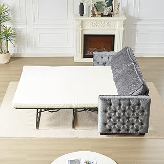 Convertible Sleeper Sofa with Memory Foam Mattress, 3 Seater Full Size Bed Couch for Living Rooms, Designed with Chenille Fabric