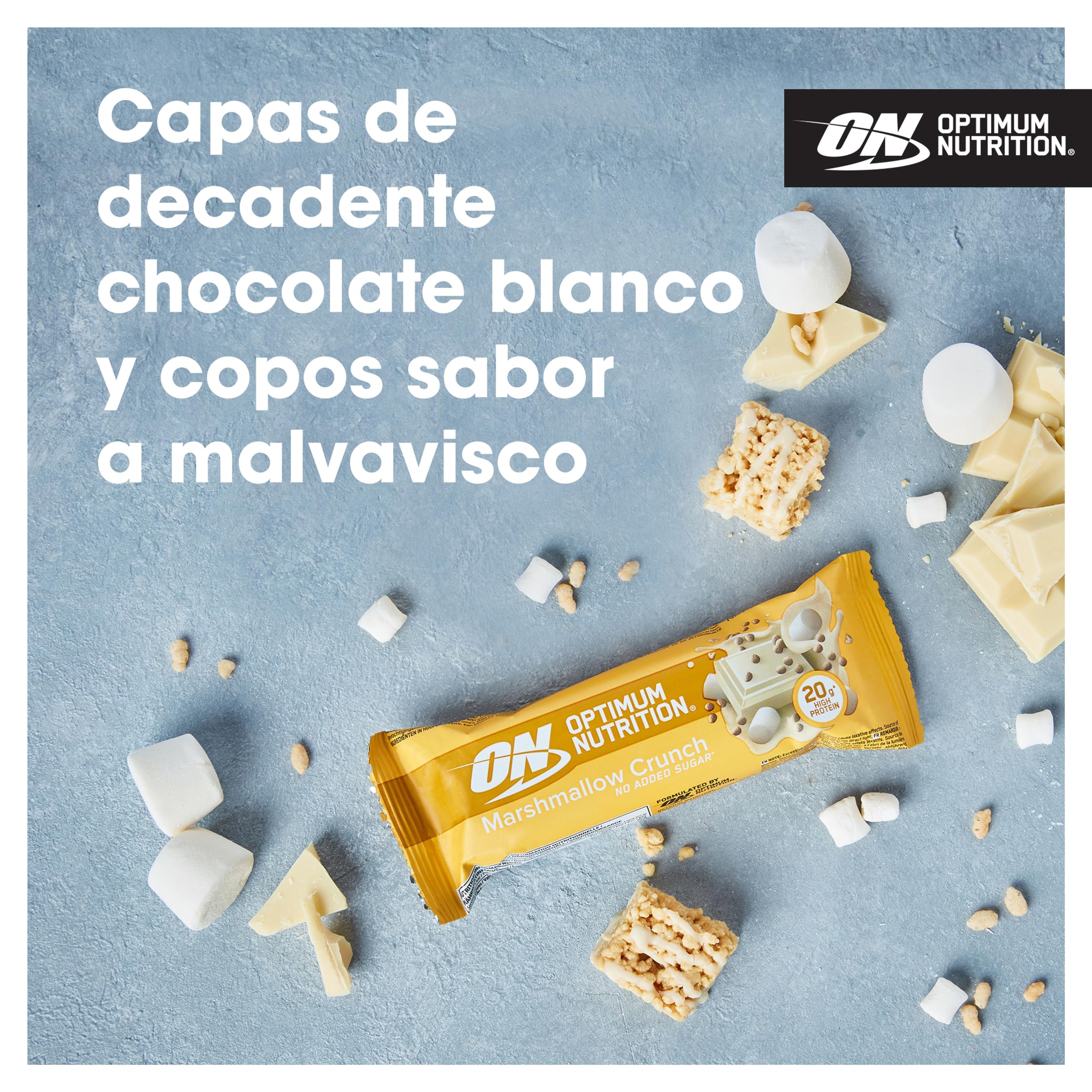 Optimum Nutrition Protein Crisp Bar (10x65g) Malvavisco crujiente