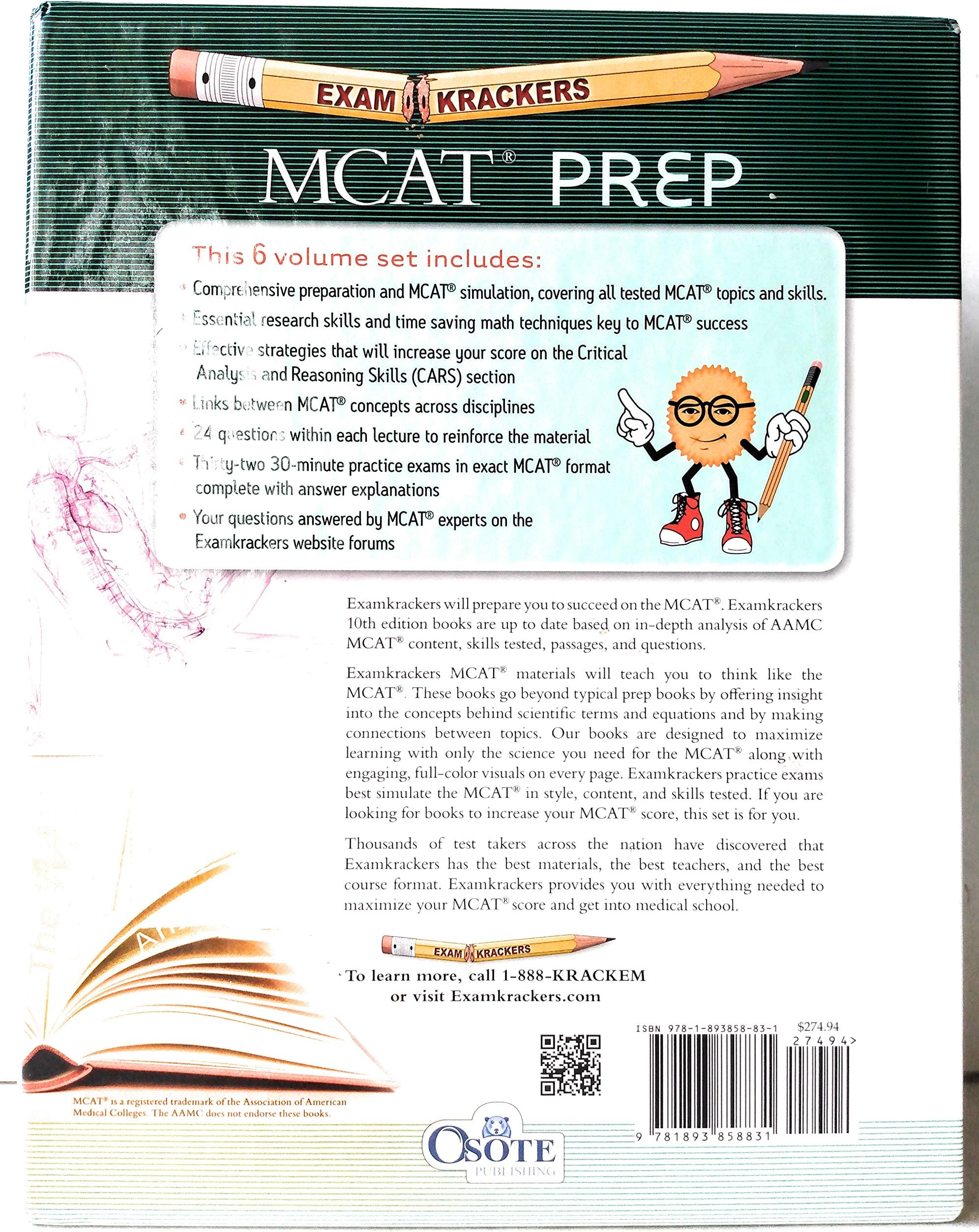 10th Edition Examkrackers MCAT Complete Study Package