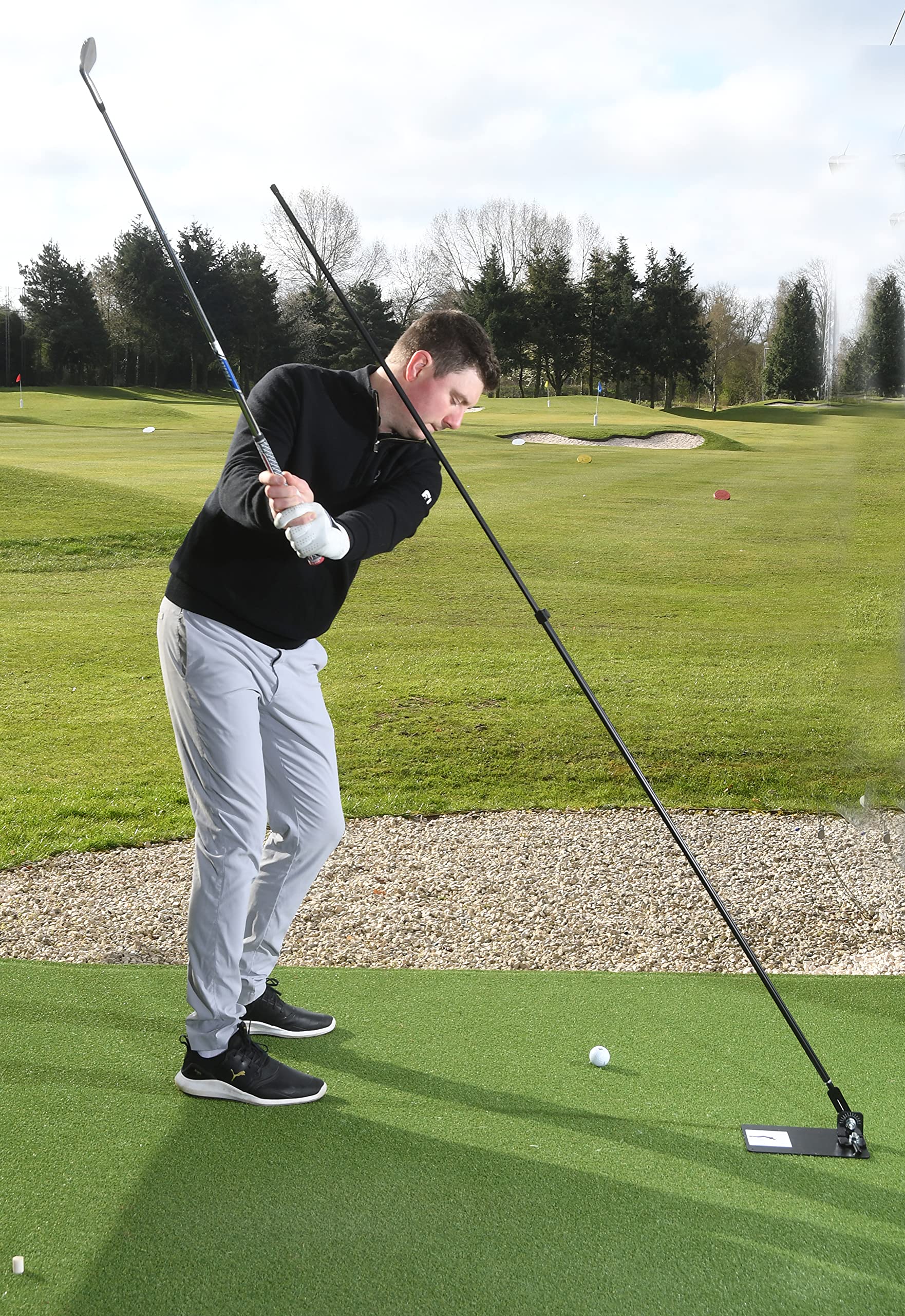 Swing Plate Golf Trainer - Swing Analyzer Aid - Fits Standard 8mm ...