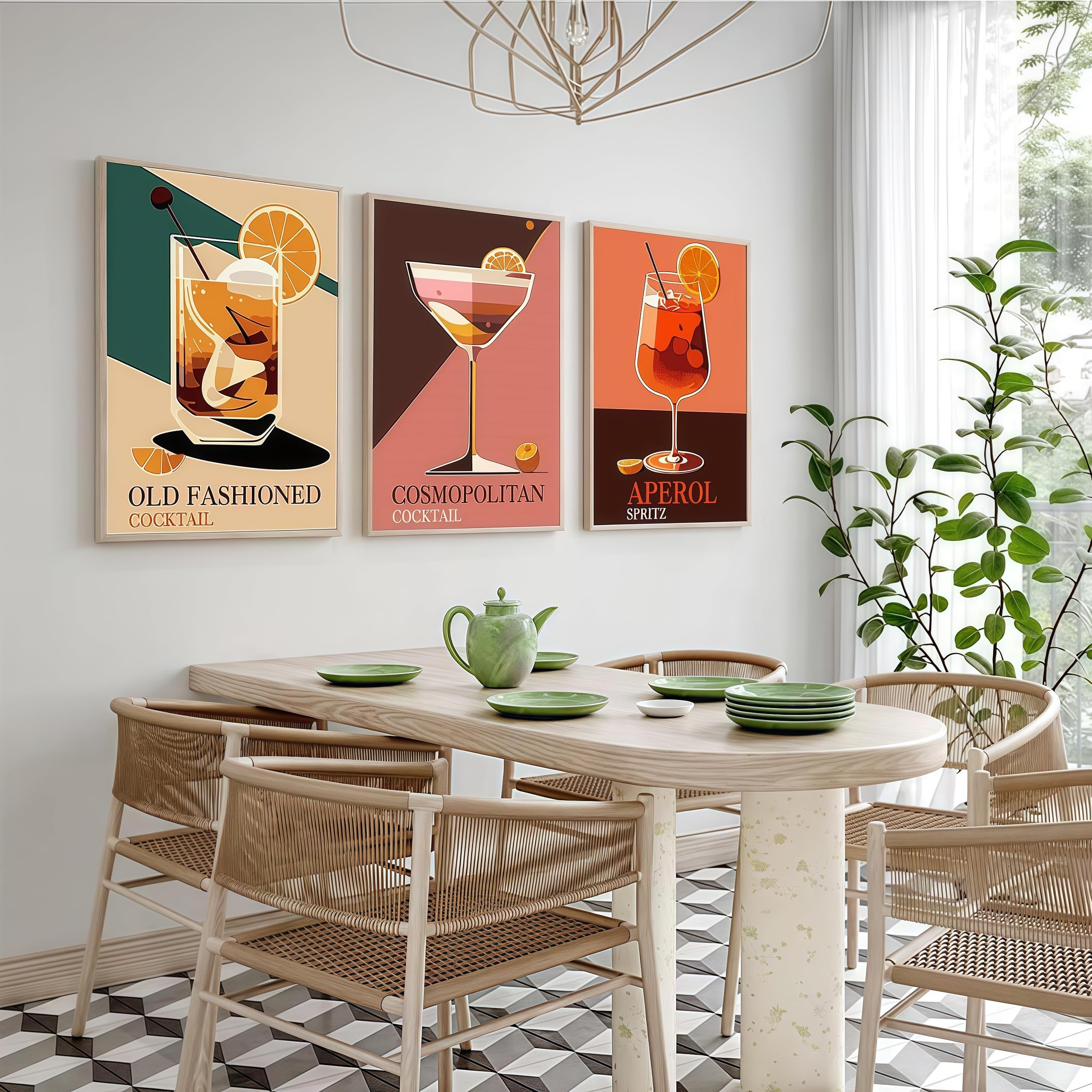 Kit De Pintura Por Números GMDP De 6 Lienzos De 21x30 Cm, Cuadros De Cóctel Para Adultos Y Niños, Pintura Acrílica Sin Mezcla, Ideal Para Decoración Y Regalo