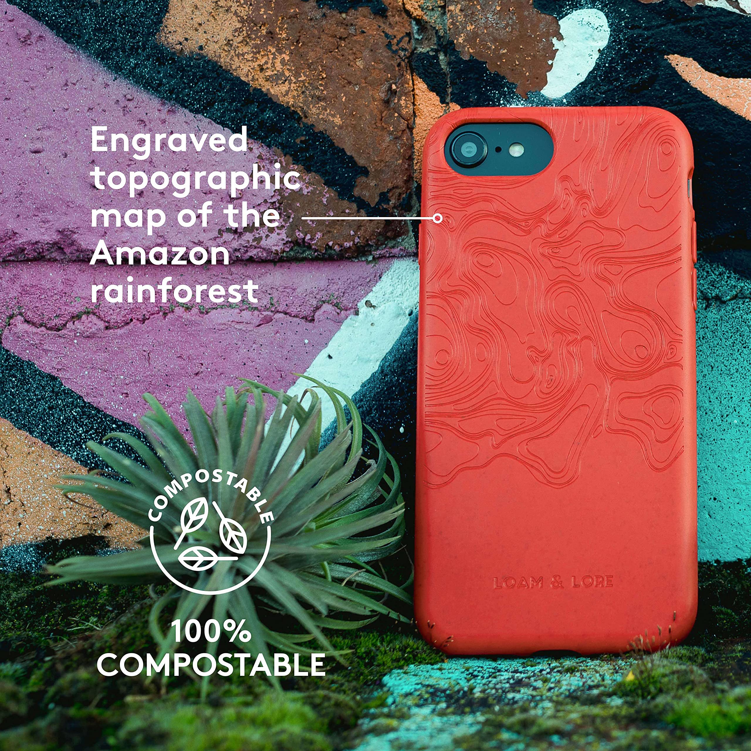 ZWM Custodia per cellulare iPhone 12 Pro Max, Custodia ecologica per cellulare Custodia ecologica, sottile e protettiva, 100% materiale vegetale, compostabile e biodegradabile PURE DESIGN