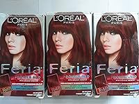 Vista 225 de L'Oreal Paris Feria Tinte permanente brillante multifacético, 721 Dusty Mauve, paquete de 1 10 negro azabache (negro más negro)