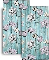 Vista 11 de Juego de 2 toallas de mano de béisbol, regalo para los amantes del béisbol, suaves y absorbentes, toallas de baño con bandera estadounidense