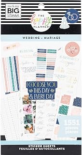 The Happy Planner Value Sticker Book, Wedding, 1551