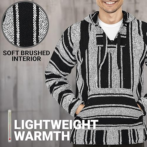 Miniatura 4 de Sudadera con capucha Mexicana Baja Suéter clásico con alfombra de droga Sudadera Baja para hombres y mujeres Opciones de tallas grandes y hombres