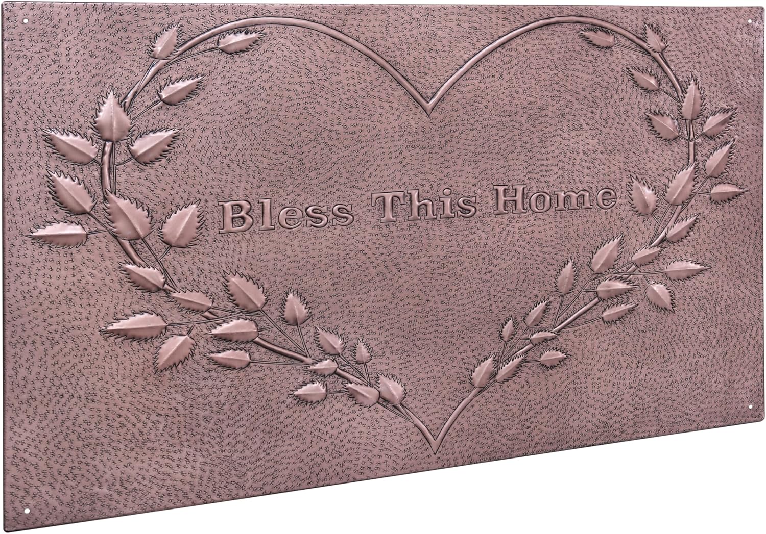 Kitchen Backsplash, Heart Shaped Leaves Kitchen Backsplash Decor, Customizable Copper Backsplash Panel, Handmade Copper Backsplash Tile, Indoor Outdoor Wall Decor (Copper)