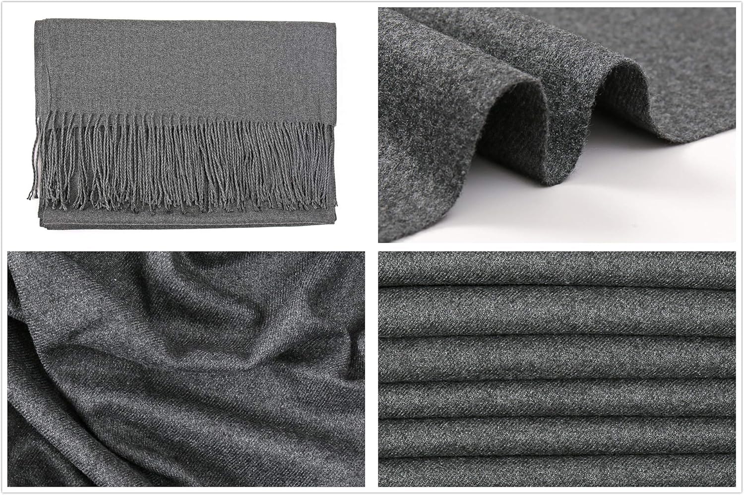 RIIQIICHY Women's Scarf Pashmina Shawls and Wraps for Evening Dress Bridesmaid Wedding Bridal Winter Warm Long Large Scarves - Image 7