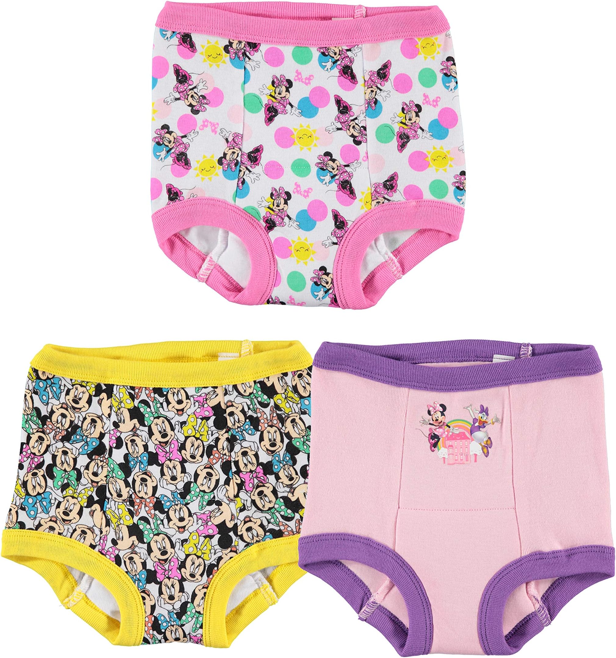 Disney Girls' Minnie Mouse Potty Training Pants 3-PK, 7-PK, 10-PK in sizes 18M, 2T, 3T & 4T, MinnieTraining3pk, 2T