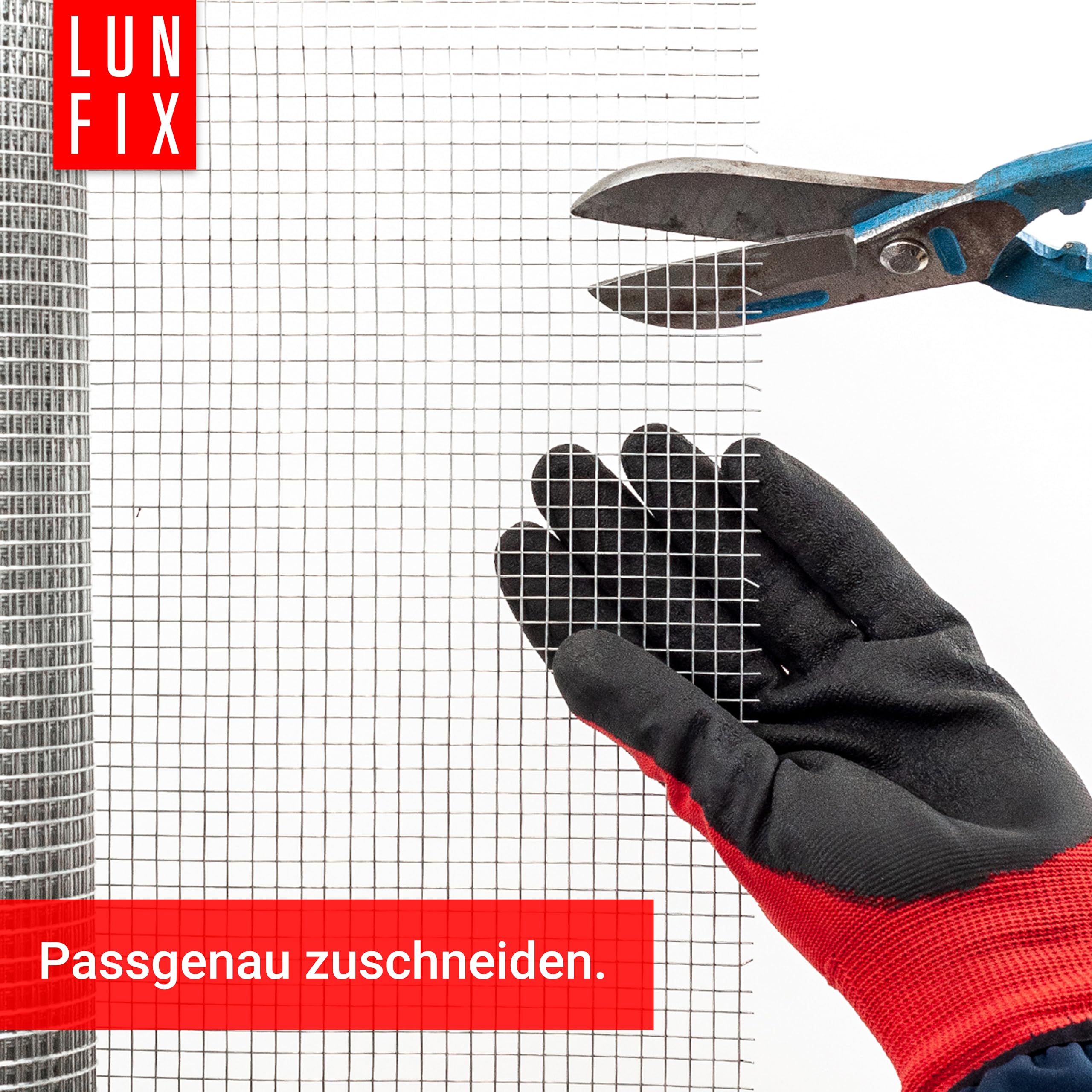 Drahtgitter feinmaschig 6x6 mm 0,65 mm 1x25 m 100x2500 cm Hasendraht | Wühlmausgitter Kaninchendraht Maschendrahtzaun Volierendraht Rödeldraht Kaninchenzaun Metall Hasengitter