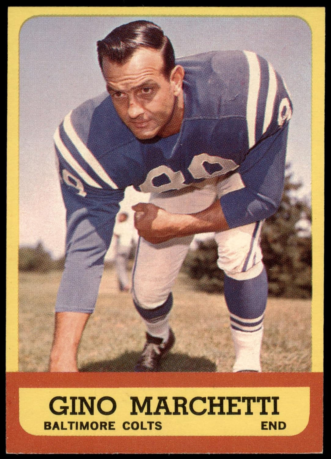 1963 Topps #8 Gino Marchetti Baltimore Colts (Football Card) NM Colts San Francisco