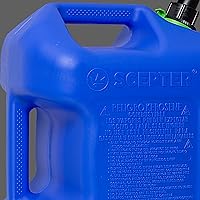 Vista 7 de Scepter FSCK552 Recipiente de combustible con boquilla SmartControl a prueba de derrames, lata de queroseno azul, 5 galones