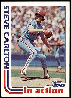 1982 Topps # 481 In Action Steve Carlton Philadelphia Phillies (Baseball Card) NM Phillies