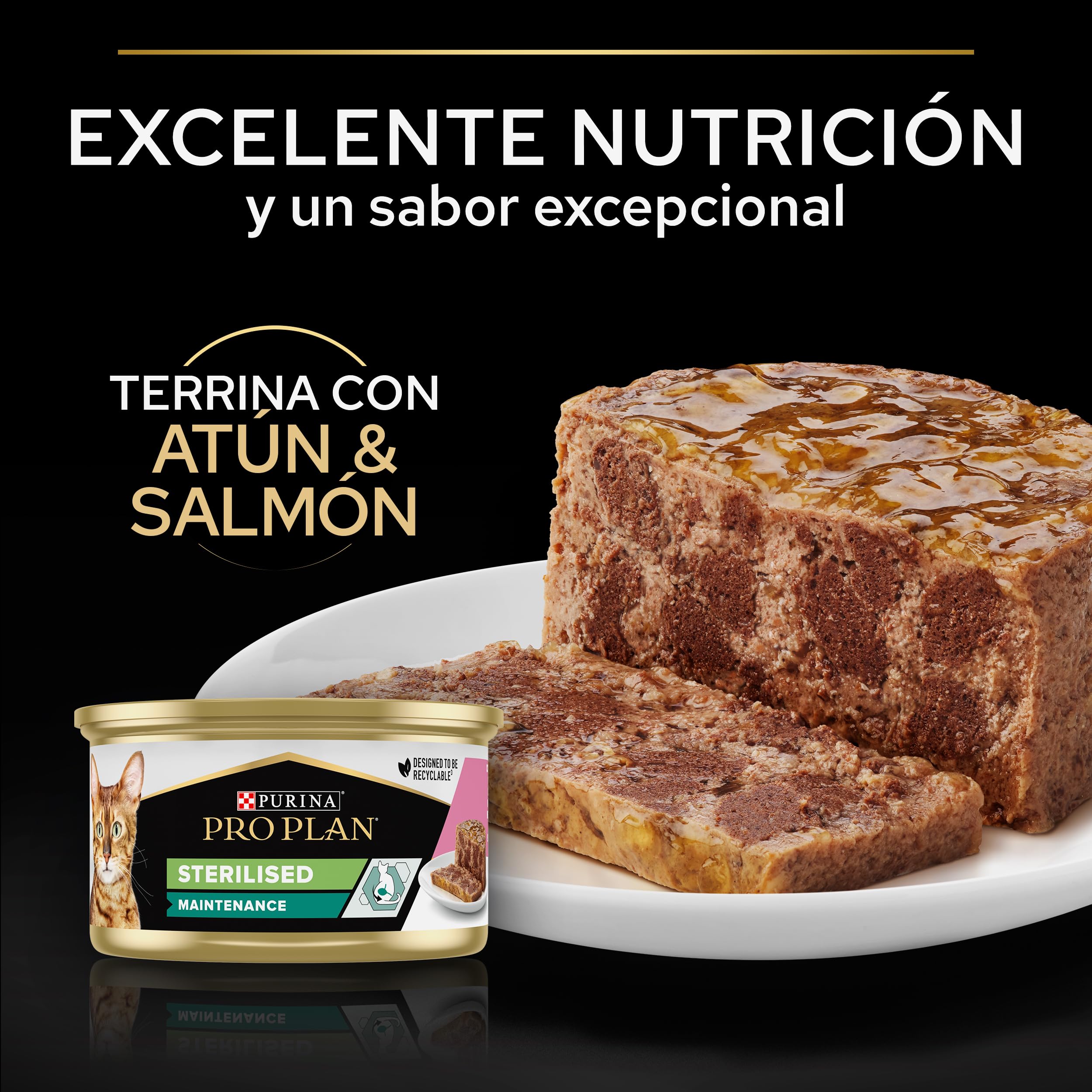 Pro Plan Comida Húmeda gato Esterilizado samón/atun Multipack 12x85 g
