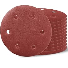 24PCS 9-Inch Sanding Discs Sander Paper for Drywall Sander, 8-Hole Hook-and-Loop Sanding Discs Sandpaper A80/100/120/150/180/240 Grit