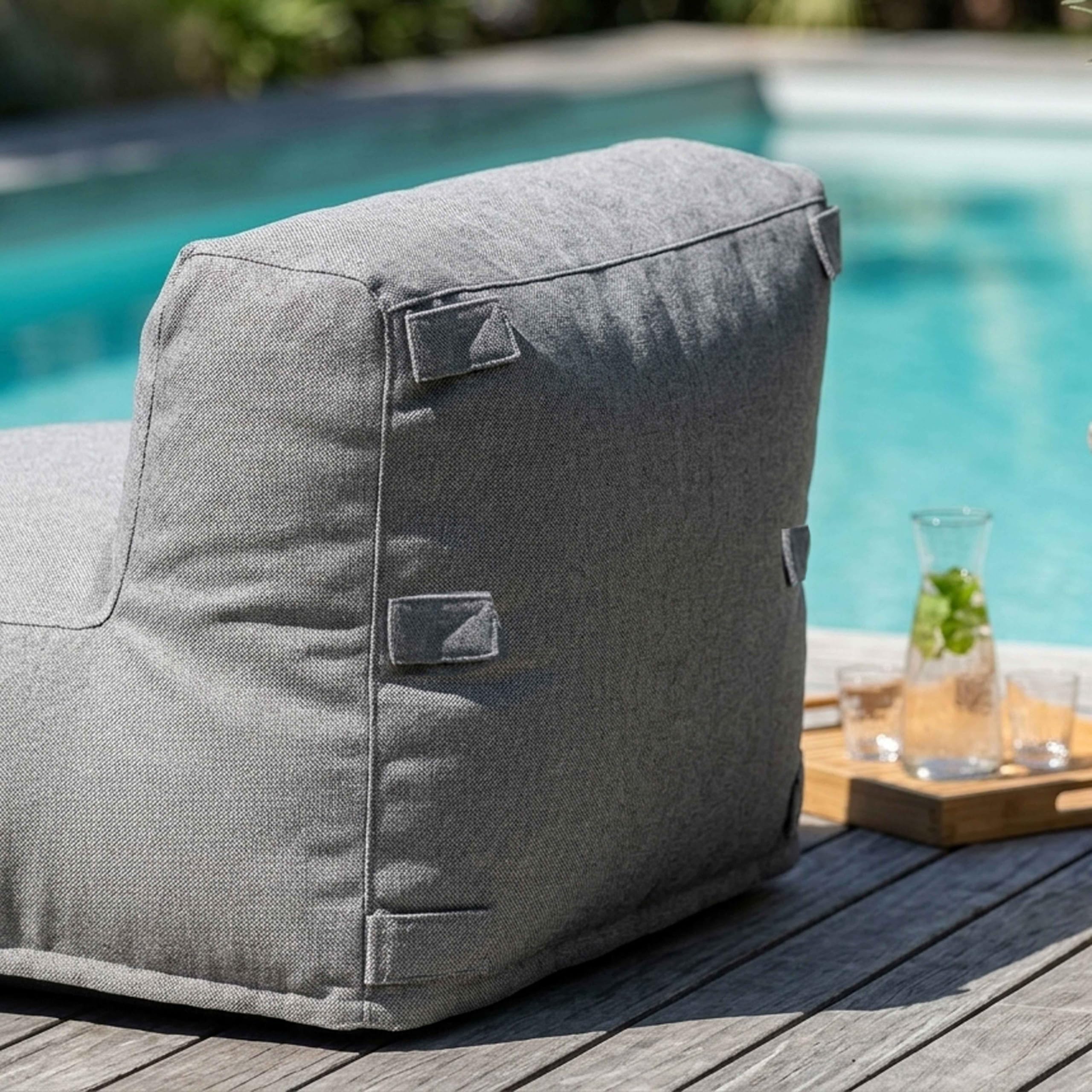 Oviala Poltrona da giardino per divano componibile grigio - Mixi
