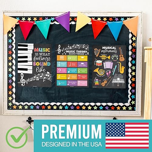 Miniatura 3 de Decoración de aula de música, 9 pósteres de aula de música, pósteres de primaria, coro y solfeo, letreros de mano de solfeo e instrumentos