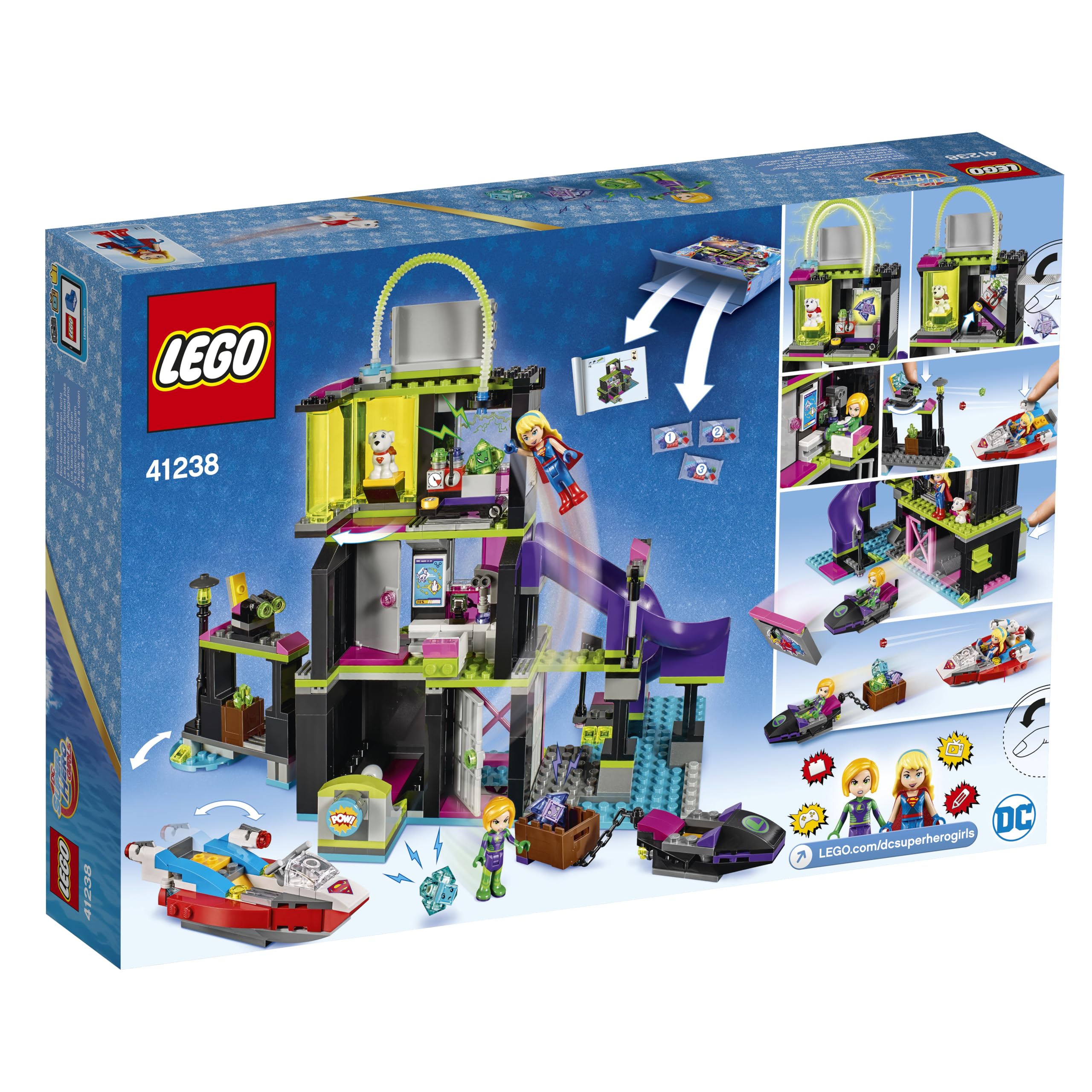 LEGO DC Super Hero Girls 41238 - "Die Kryptomite-Fabrik von Lena Luthor Konstruktionsspiel, bunt