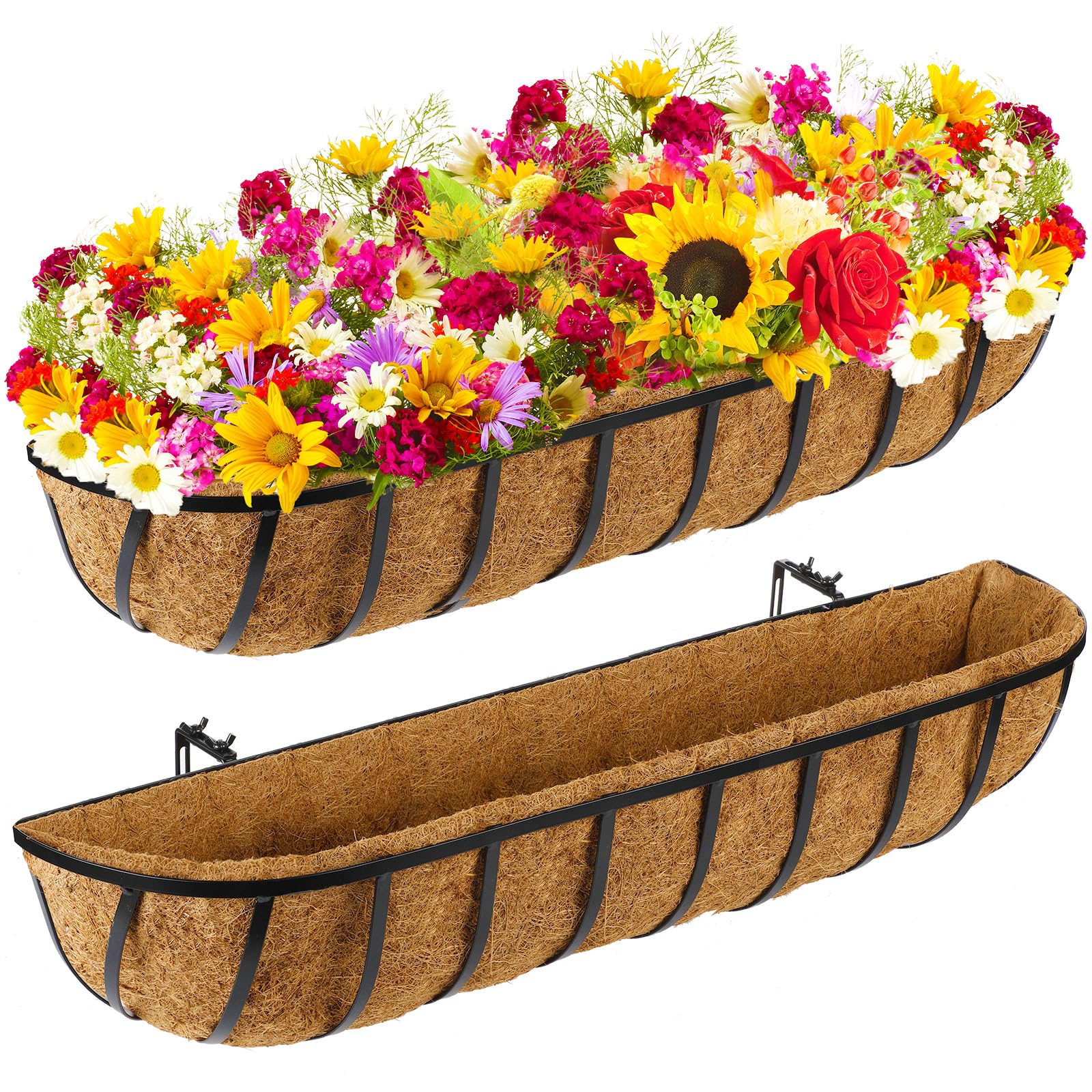 Doublure en noix de coco pour panier de fenêtre Tessco 91cm anti-noyade racines