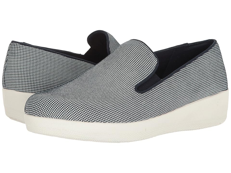 

FitFlop Houndstooth Print Superskate (Midnight Navy) Women's Shoes
