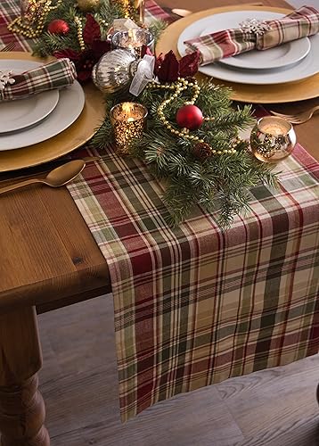 Miniatura 8 de DII Give Thanks - Decoración de mesa de otoño a cuadros, ropa de mesa de otoño y Acción de Gracias, camino de mesa de 14 x 72 pulgadas