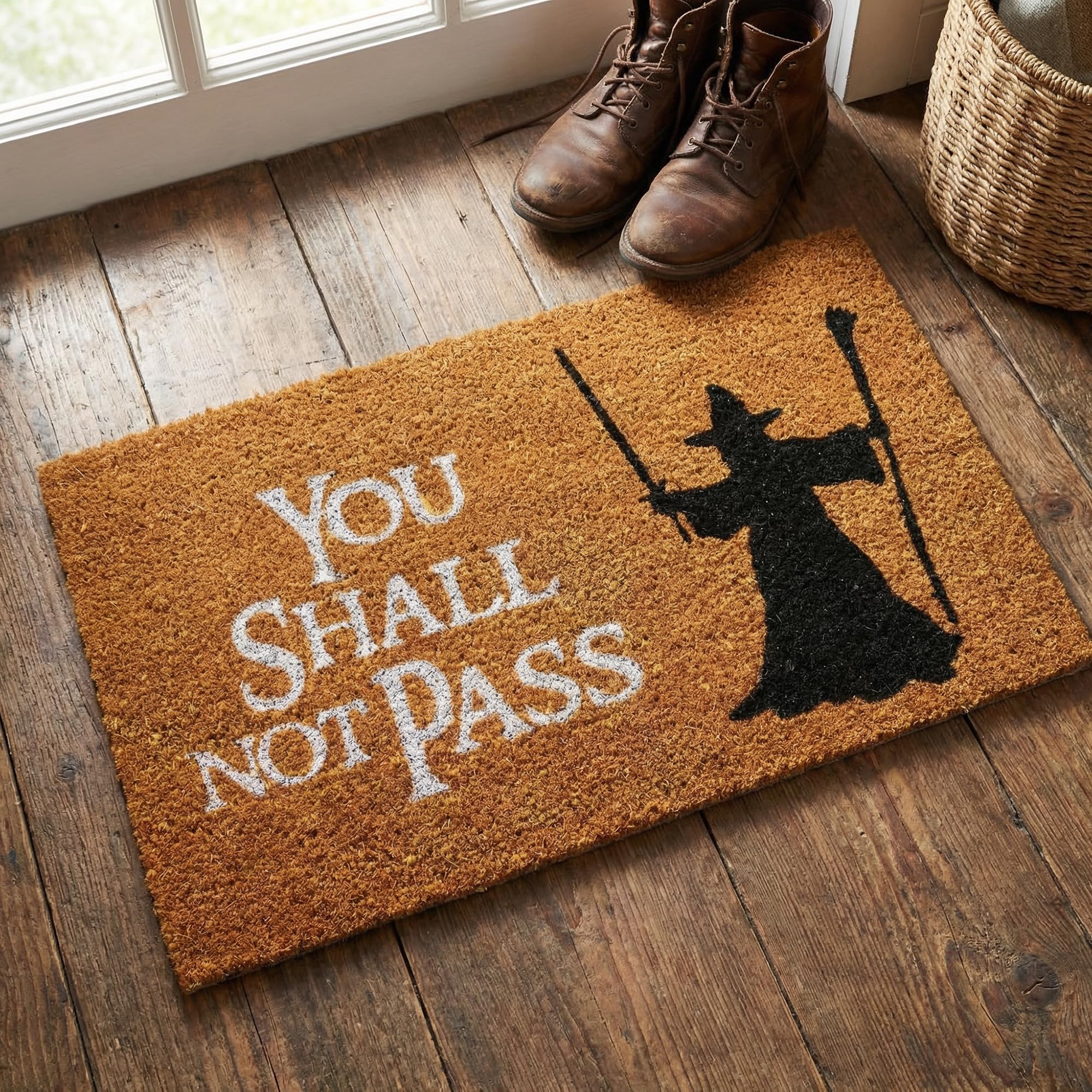Tapis de porte You Shall Not Pass : paillasson multicolore 60 x 40 cm pour entrée