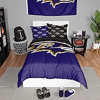 Vista 27 de FOCO Unisex-Adult NFL Team Logo Bed in a Bag Comforter Bedding 3-Piece Set