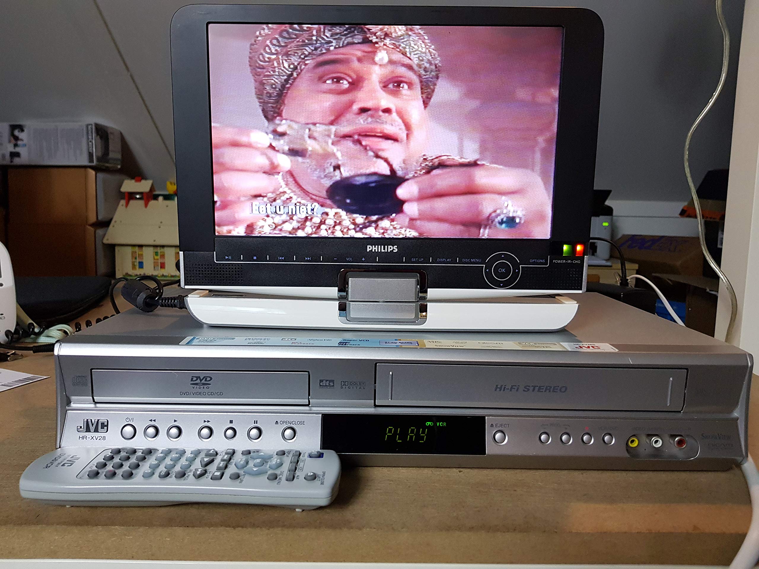 Jvc HR de xv28 Reproductor de DVD – Grabador de VHS.