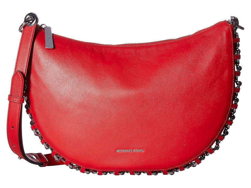 

MICHAEL Michael Kors Piper Medium Messenger (Bright Red) Messenger Bags