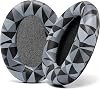 WC Wicked Cushions Extra Thick Replacement Earpads Compatible with Sony WH-1000XM3 Headphones - Geo Grey