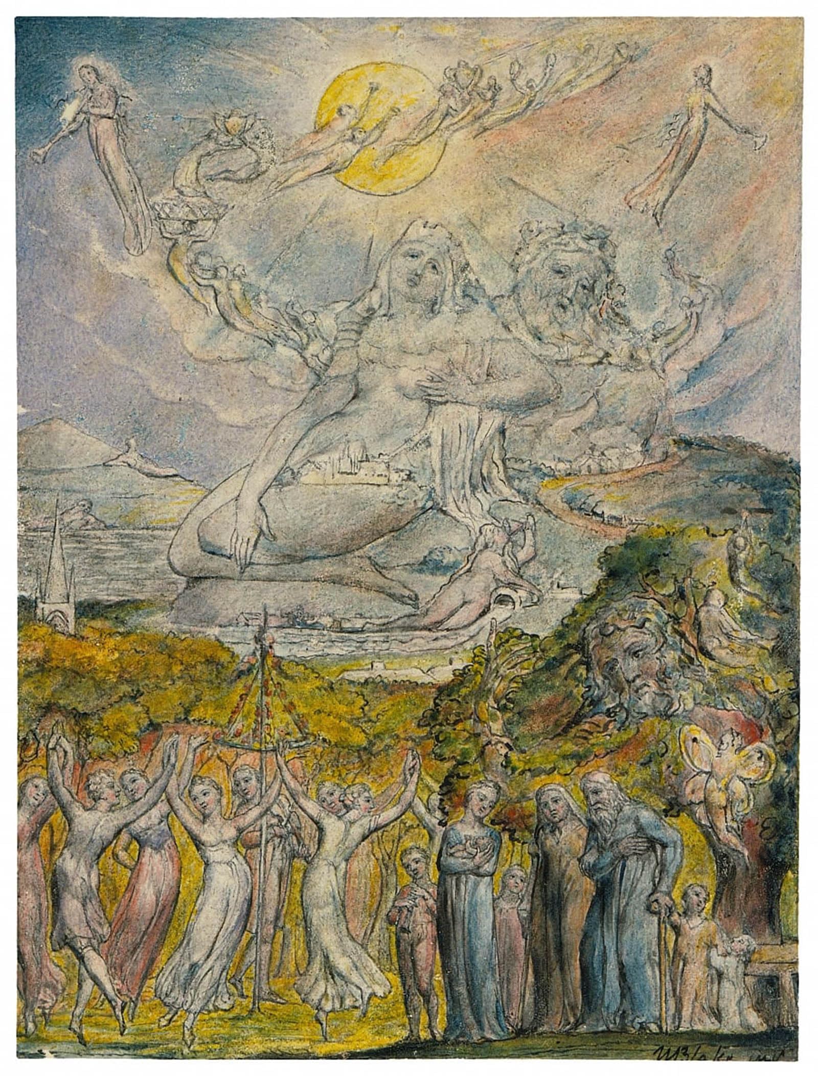Toile déco d'art murale William Blake impression haut de gamme 60x90cm - 5