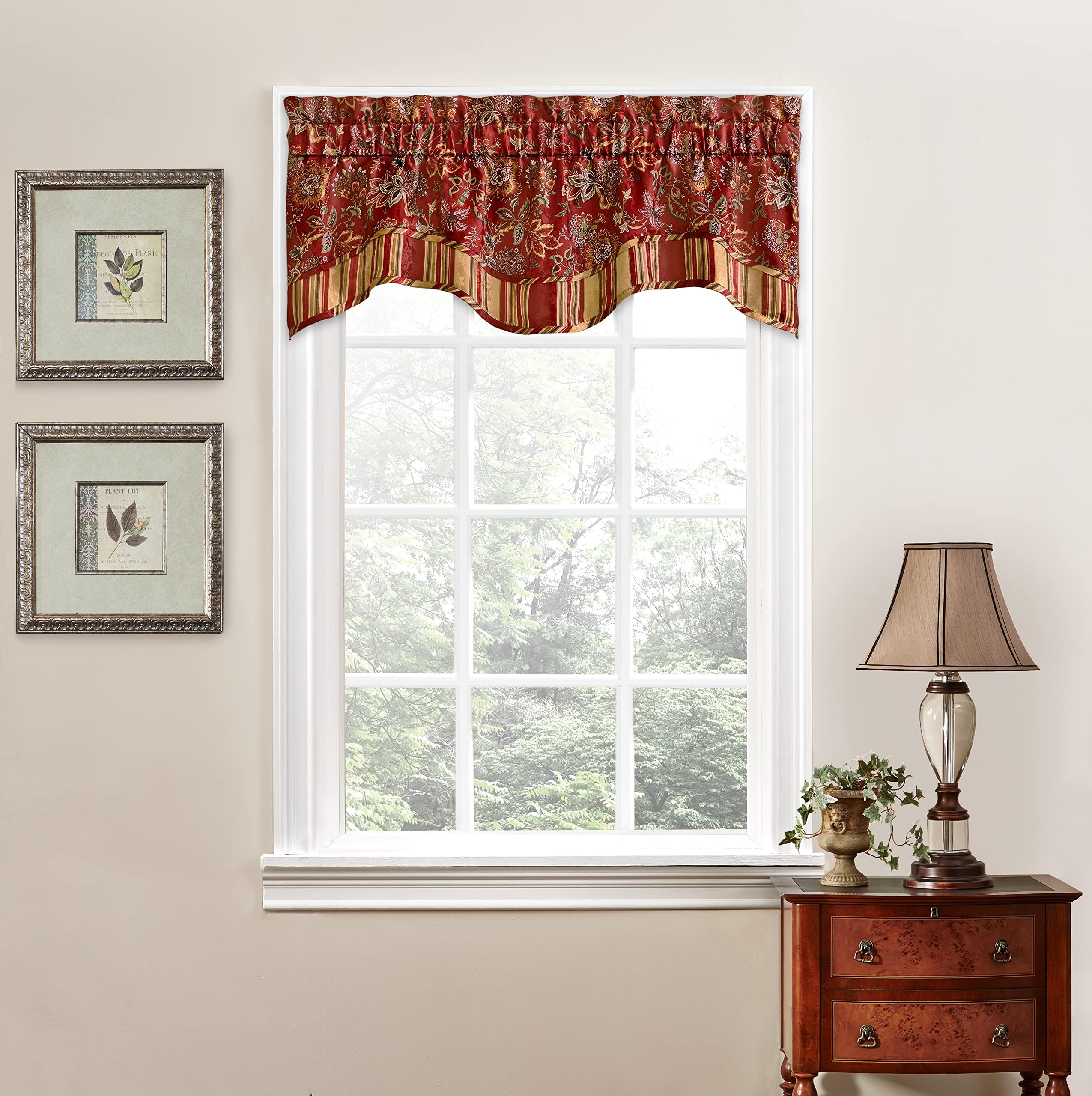 Amazon.com: Waverly Artisanal Valances for Windows Rod Pocket Curtains