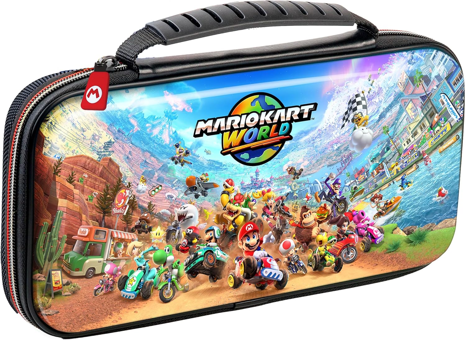 R.D.S. INDUSTRIES, INC. – Game Traveler Deluxe Licensed Travel Case Designed for Nintendo Switch, Nintendo Switch 2, OLED, Mario Kart World (NS212MKW) - Image 2
