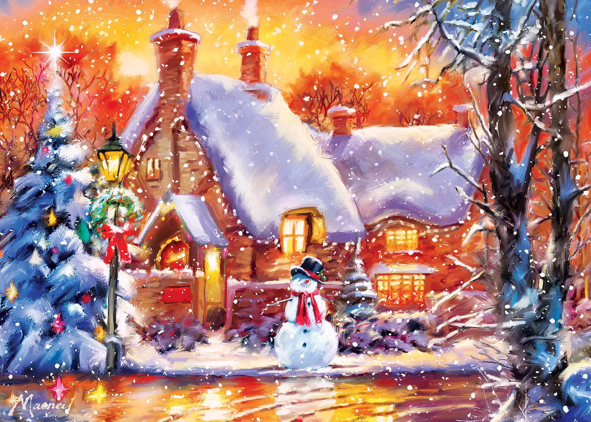 MasterPieces Christmas Ornaments Glitter 500 Piece Jigsaw Puzzle...