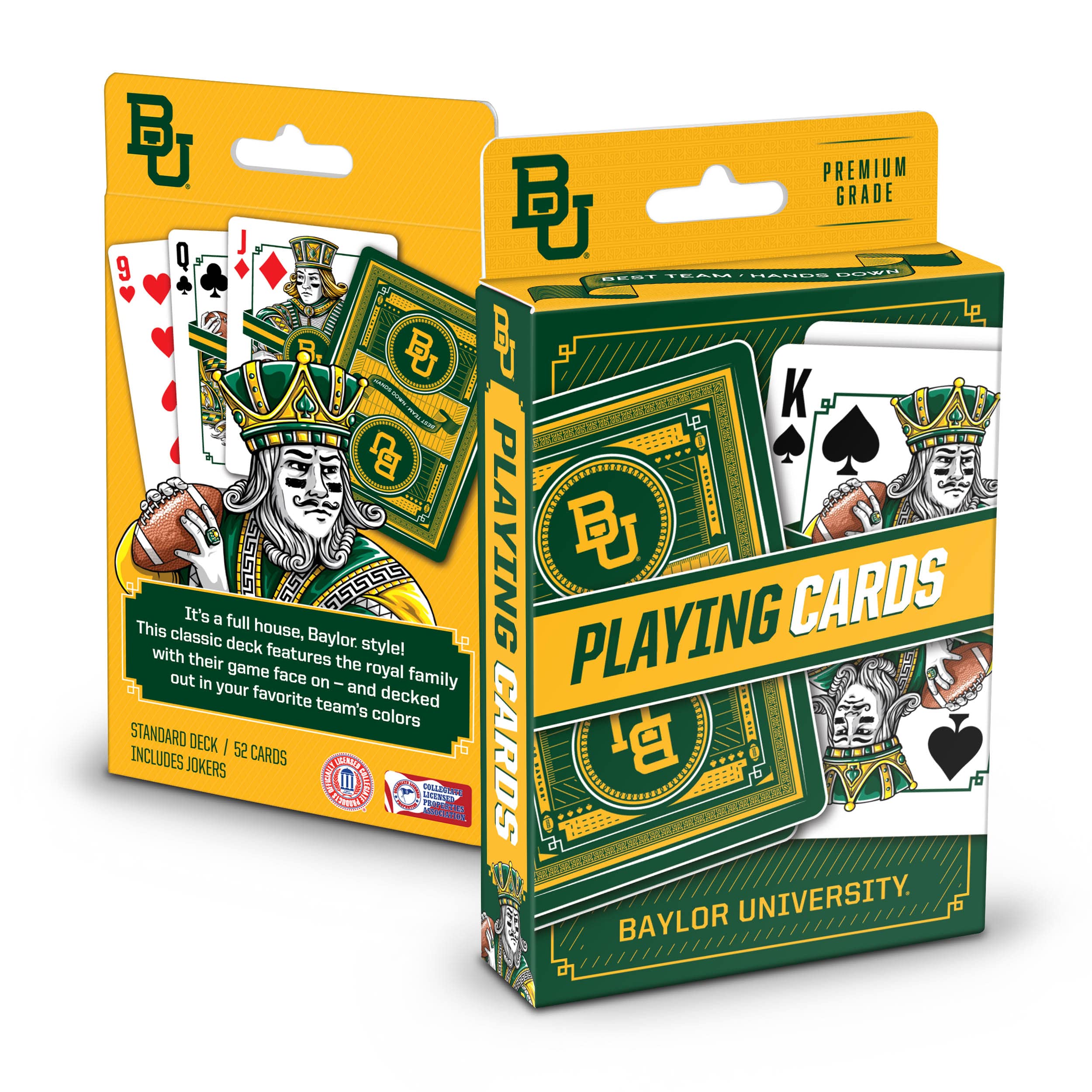 YouTheFan NCAA Officially-Licensed Playing Cards - Original Artwork on All face Cards and Jokers - Team’s Official Colors - Quality Linen Texture - Designed in The USA