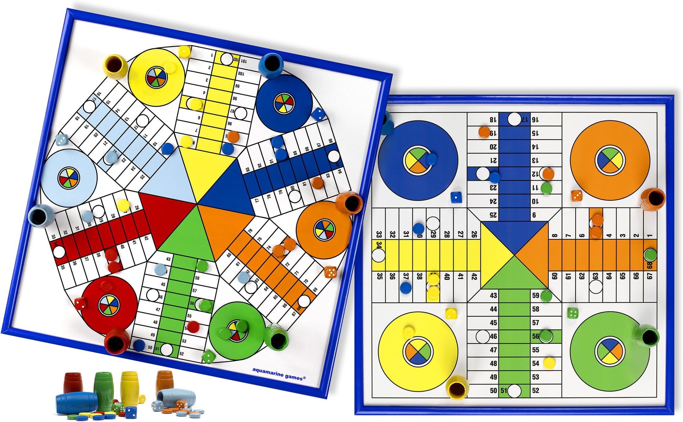 Aquamarine Games – Ludo for 4 and 6 Players, Table Game (compudid cpes02)