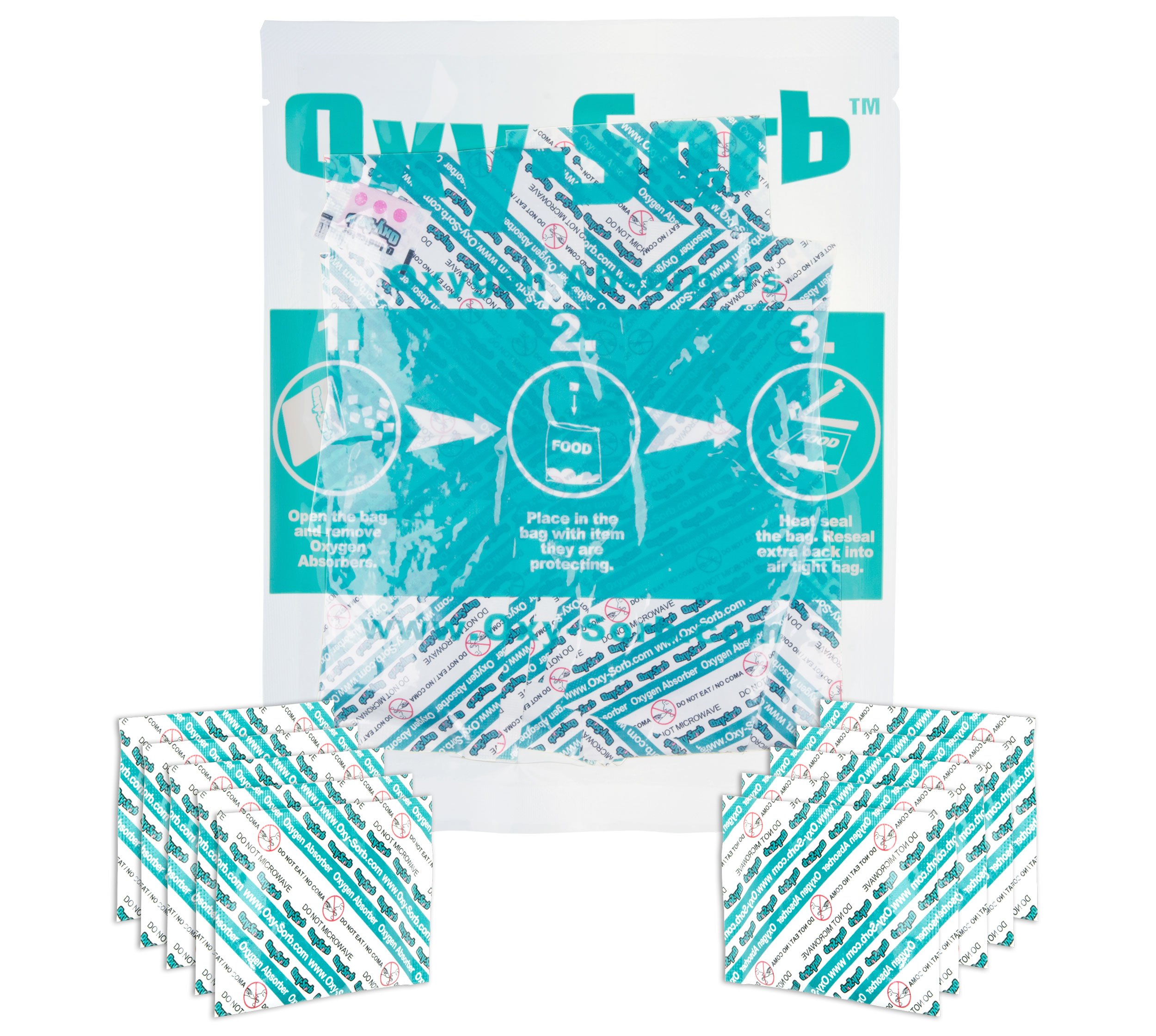 Fairly Odd Novelties Oxy-Sorb 300cc Oxygen Absorber Packets, 10 Pack - Long Term Food Storage Freshness Protection