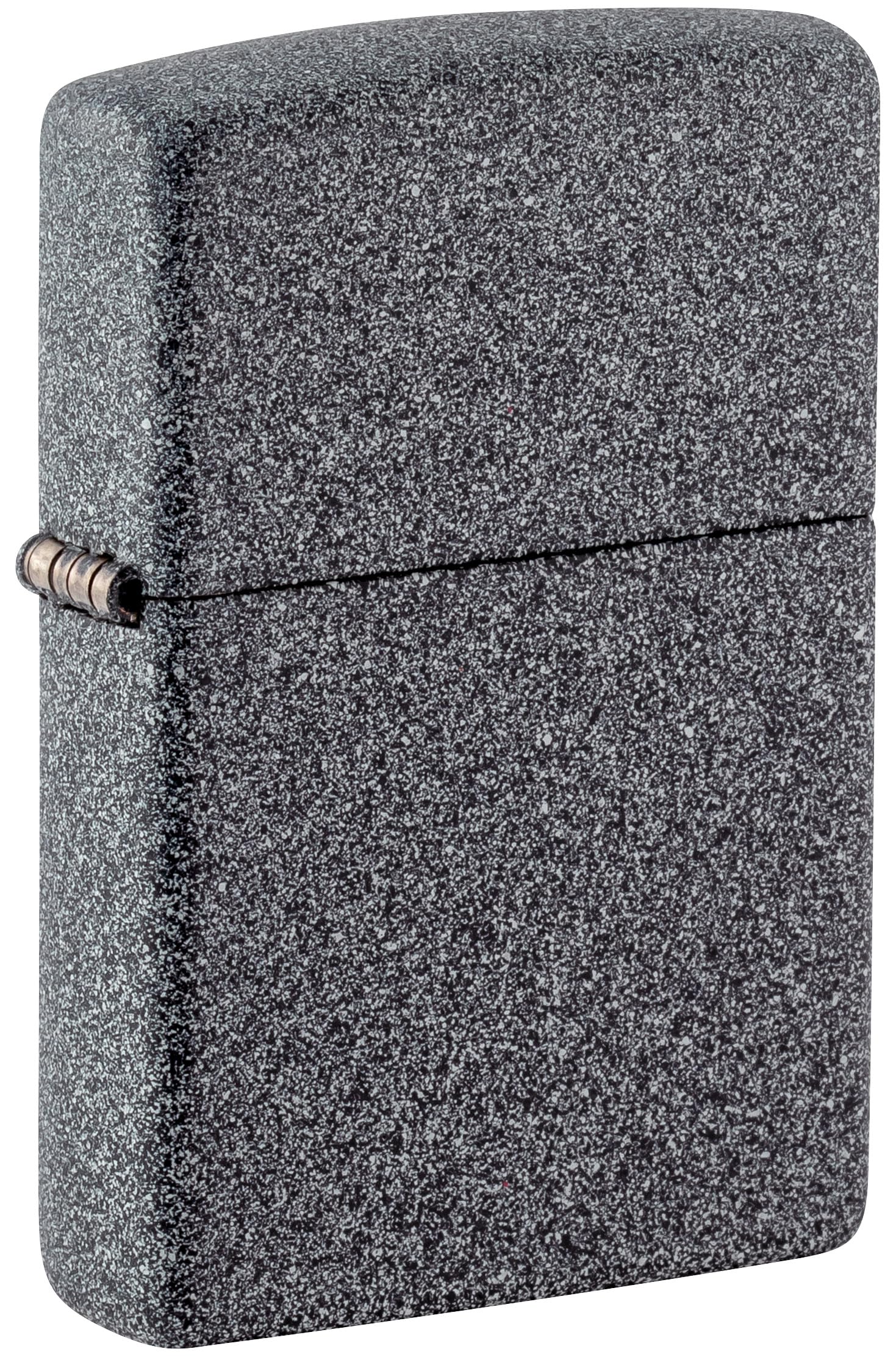 Zippo Classic Iron Stone Windproof Lighter – Textured Grey Finish