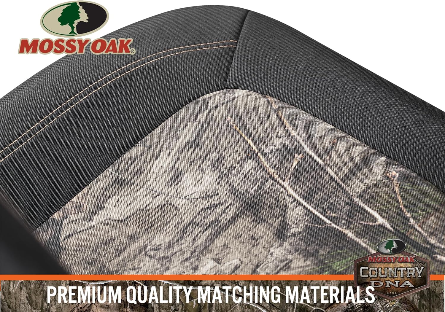 Mossy Oak Camo Seat Covers High Back - Made with Rip-Stop Oxford Fabric, Airbag Compatible, Universial Fit Most Bucket Seats - Official Licensed Product