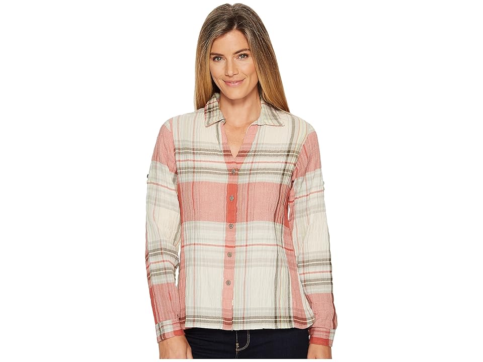 

Woolrich Eco Rich Carabelle Convertible Shirt (Baked Clay) Women's Long Sleeve Button Up