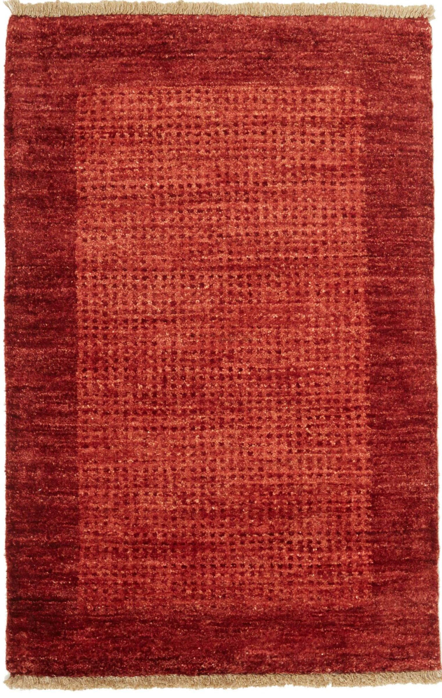 Tapis moderne Mahra noué à la main en pure laine véritable du Pakistan