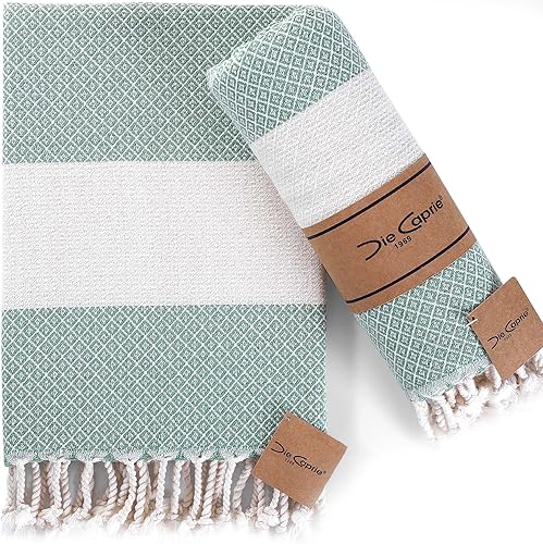 Toalla de playa turca 100% algodón, peshtemal, viajes, camping, baño, sauna, playa, gimnasio, piscina, manta de regalo, secado rápido, toalla de