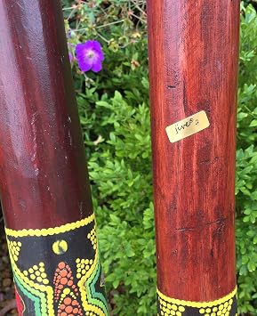 Jive Didgeridoo Instrument Hand Painted Solid Teak Wood Aboriginal Design Percussion Musical Instrument Professional Sound XL Size 52