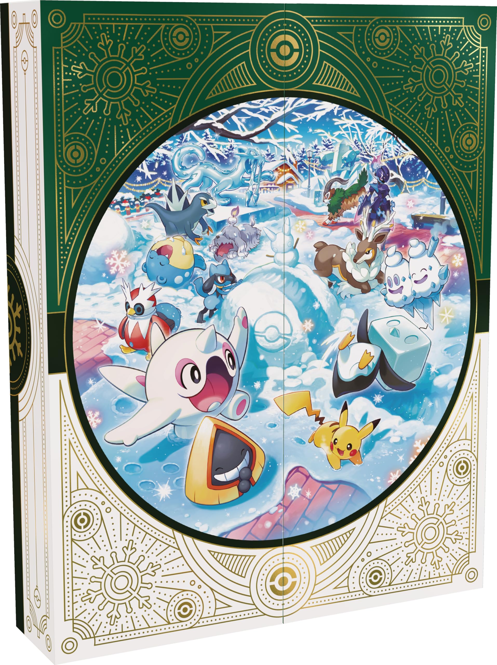 GCC Pokémon: calendario delle feste (otto carte promozionali olografiche, cinque buste di espansione e tanto altro)