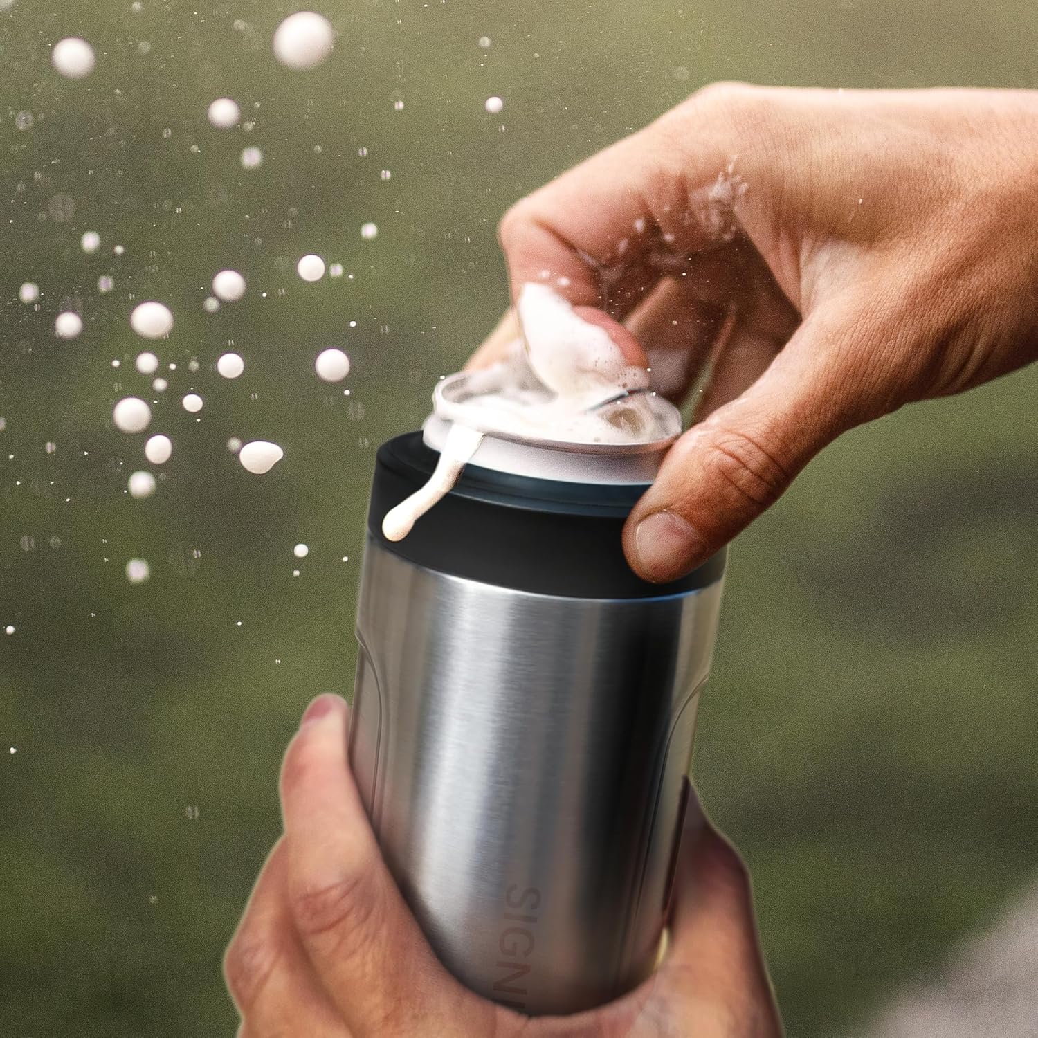 Universal Can Cooler - Signice 3 in 1 Insulated 12 oz Beer Can Insulator Stainless Steel Metal Holder for 12oz Slim Skinny Tall Standard Cans Bottle Hard Seltzer Soda Energy Drinks (Aurora) - Image 5