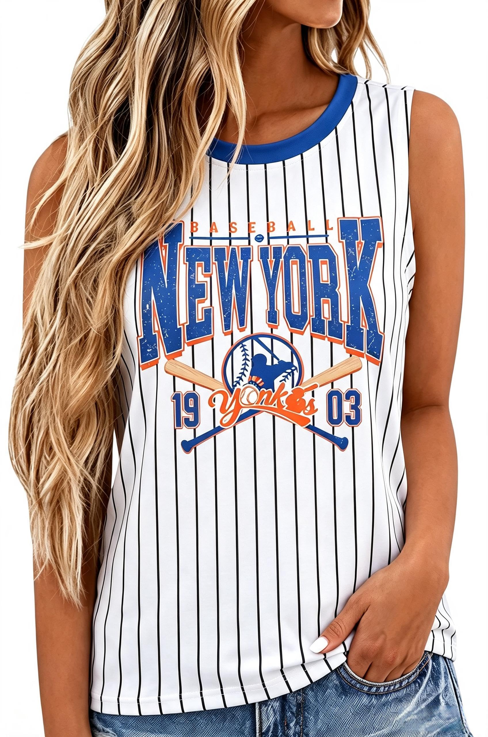 Baseball Tank Tops for Women: Game Day Shirt Graph...