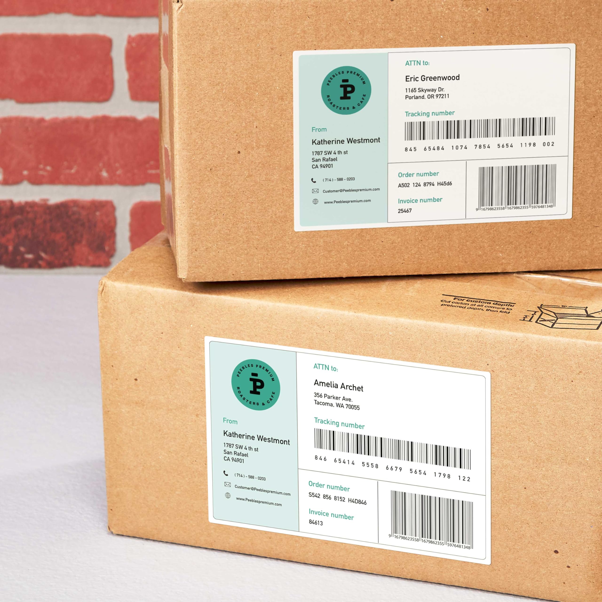 Avery Etiquetas adhesivas de papel blanco, rectangulares formato 105 x 74 mm, 8 etiquetas por hoja, 500 hojas, formato hoja A4, adhesivo permanente, impresoras láser e inkjet, se puede escribir a mano